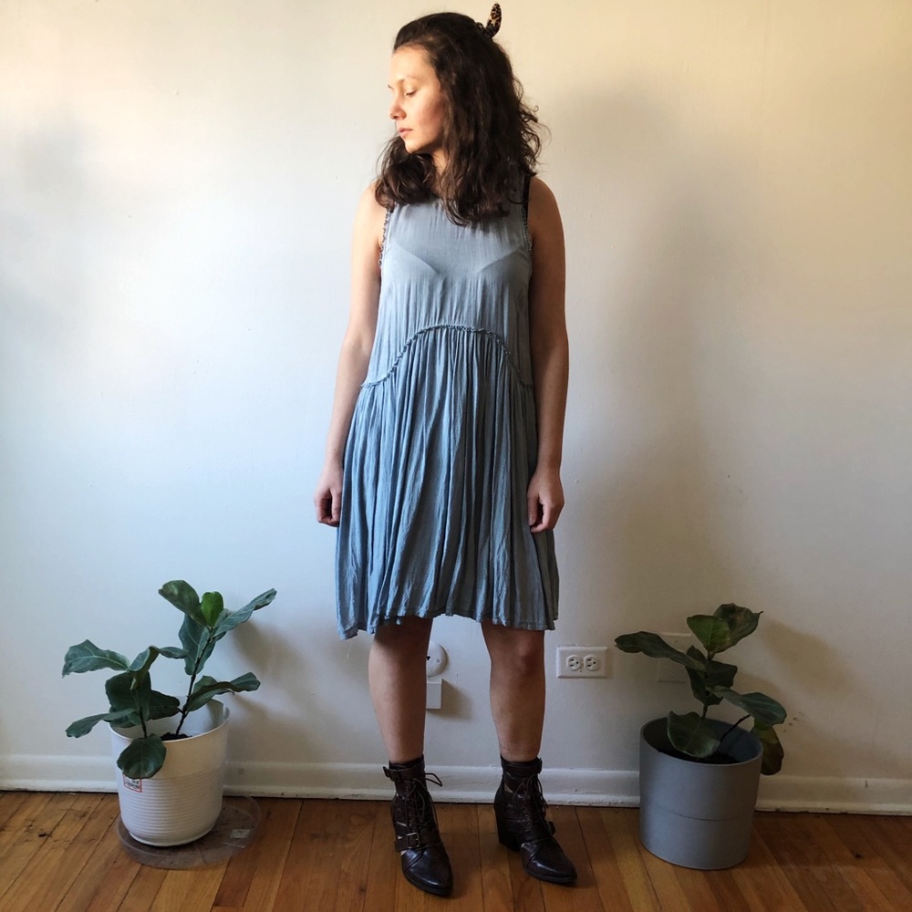 Blue dress